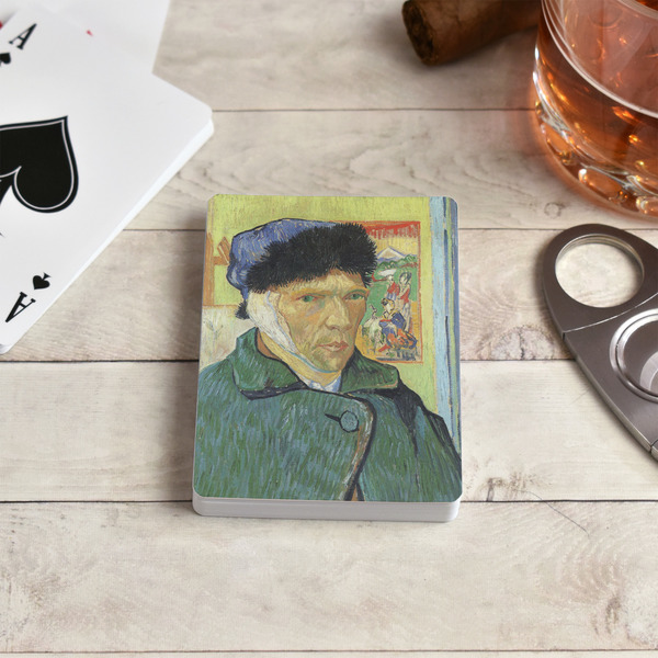 Van Gogh's Self Portrait with Bandaged Ear Playing Cards - In Context