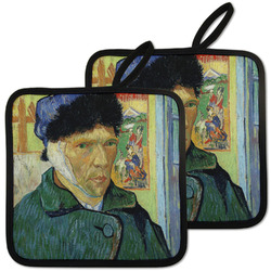 Van Gogh's Self Portrait with Bandaged Ear Pot Holders - Set of 2