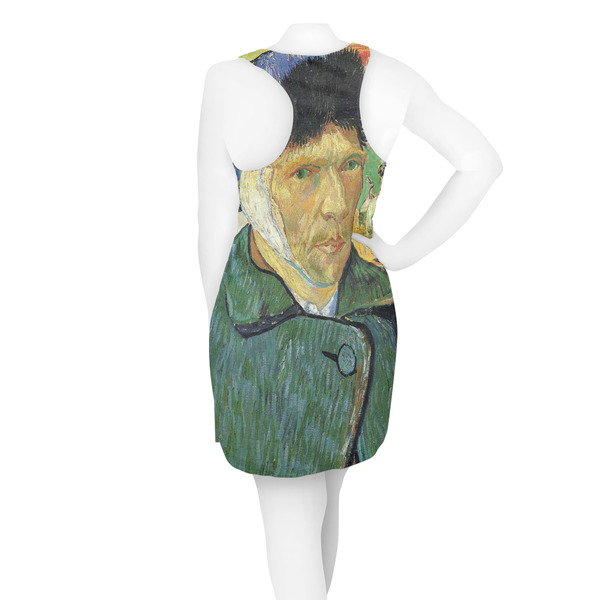 Van Gogh's Self Portrait with Bandaged Ear Racerback Dress - On Model - Back