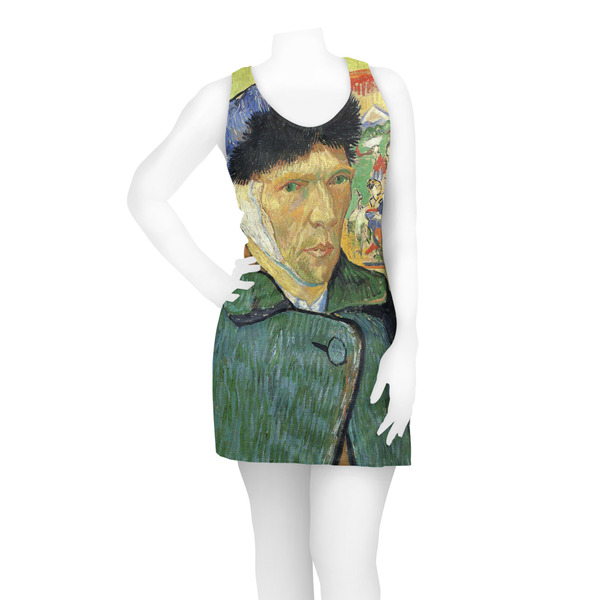 Van Gogh's Self Portrait with Bandaged Ear Racerback Dress - On Model - Front