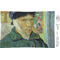 Van Gogh's Self Portrait with Bandaged Ear Rectangular Appetizer / Dessert Plate
