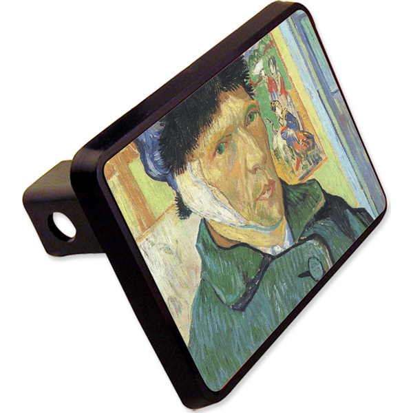 Custom Van Gogh's Self Portrait with Bandaged Ear Rectangular Trailer Hitch Cover - 2"