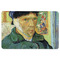 Van Gogh's Self Portrait with Bandaged Ear Rectangular Fridge Magnet - FRONT