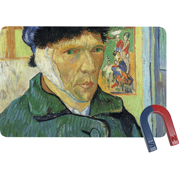 Custom Van Gogh's Self Portrait with Bandaged Ear Rectangular Fridge Magnet