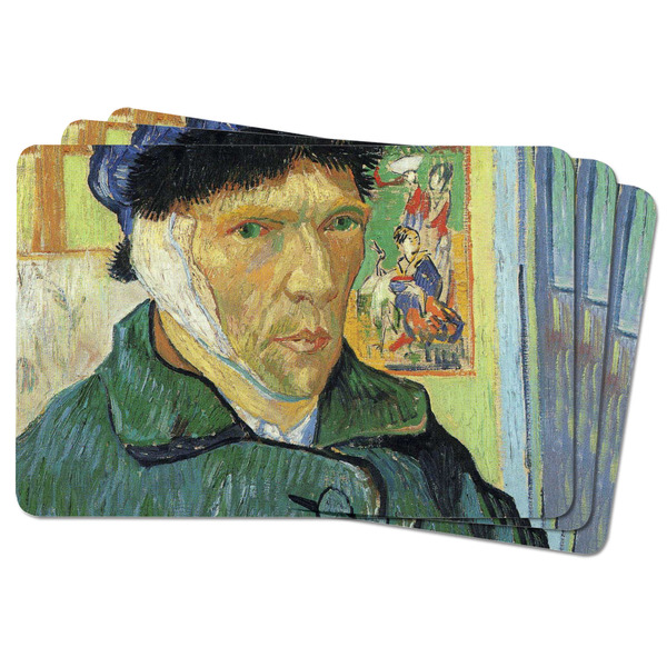 Van Gogh's Self Portrait with Bandaged Ear Rectangular Fridge Magnet - THREE