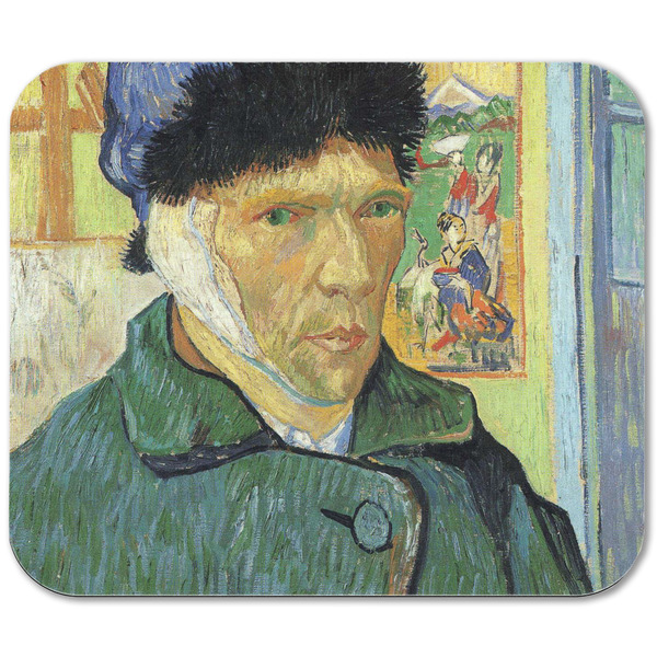 Van Gogh's Self Portrait with Bandaged Ear Rectangular Mouse Pad - APPROVAL
