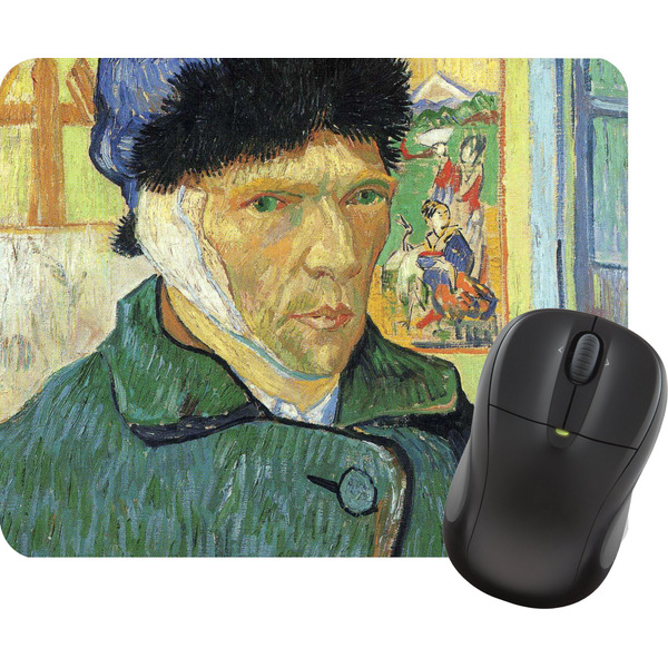 Custom Van Gogh's Self Portrait with Bandaged Ear Rectangular Mouse Pad