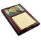 Van Gogh's Self Portrait with Bandaged Ear Red Mahogany Sticky Note Holder - Angle