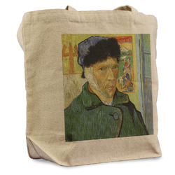 Van Gogh's Self Portrait with Bandaged Ear Reusable Cotton Grocery Bag