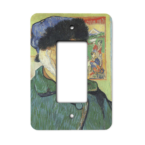 Custom Van Gogh's Self Portrait with Bandaged Ear Rocker Style Light Switch Cover - Single Switch