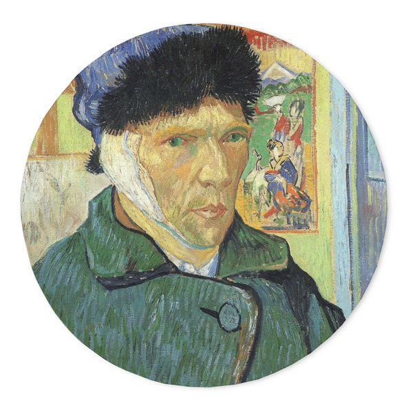 Custom Van Gogh's Self Portrait with Bandaged Ear 5' Round Indoor Area Rug