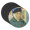 Van Gogh's Self Portrait with Bandaged Ear Round Rubber Backed Coasters - Set of 4