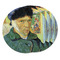 Van Gogh's Self Portrait with Bandaged Ear Round Fridge Magnet - THREE