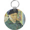 Van Gogh's Self Portrait with Bandaged Ear Round Plastic Keychain