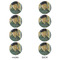 Van Gogh's Self Portrait with Bandaged Ear Round Linen Placemats - APPROVAL Set of 4 (double sided)