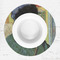 Van Gogh's Self Portrait with Bandaged Ear Round Linen Placemats - LIFESTYLE (single)