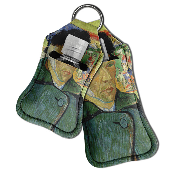 Van Gogh's Self Portrait with Bandaged Ear Sanitizer Holder Keychain - Both in Case (PARENT)