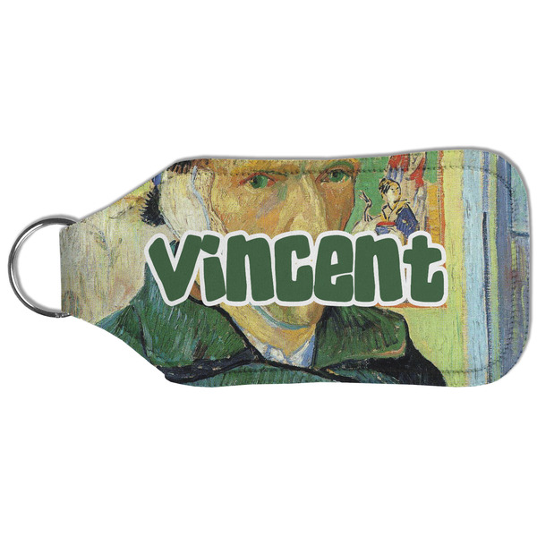 Van Gogh's Self Portrait with Bandaged Ear Sanitizer Holder Keychain - Large (Back)