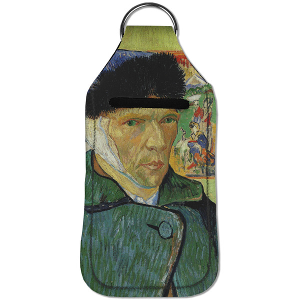 Van Gogh's Self Portrait with Bandaged Ear Sanitizer Holder Keychain - Large (Front)