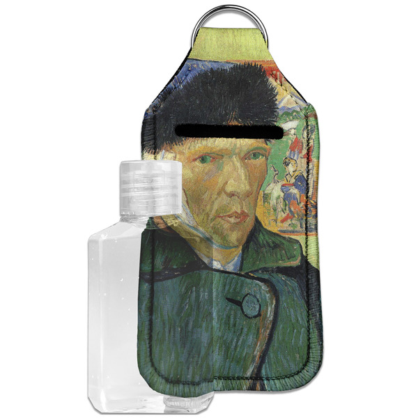 Van Gogh's Self Portrait with Bandaged Ear Sanitizer Holder Keychain - Large with Case