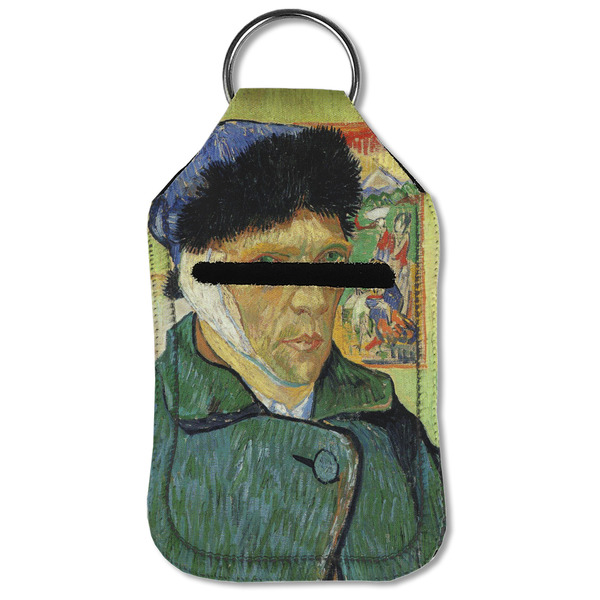Van Gogh's Self Portrait with Bandaged Ear Sanitizer Holder Keychain - Small (Front Flat)