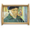 Van Gogh's Self Portrait with Bandaged Ear Natural Wooden Tray - Large