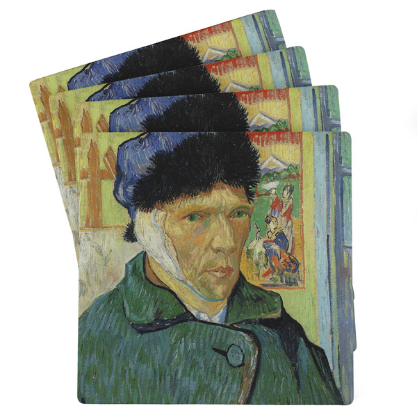Custom Van Gogh's Self Portrait with Bandaged Ear Absorbent Stone Coasters - Set of 4