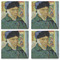 Van Gogh's Self Portrait with Bandaged Ear Set of 4 Stone Coasters - See All 4 View