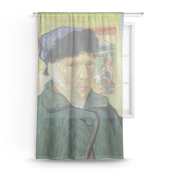 Custom Van Gogh's Self Portrait with Bandaged Ear Sheer Curtain