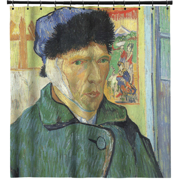 Custom Van Gogh's Self Portrait with Bandaged Ear Shower Curtain - 71" x 74"