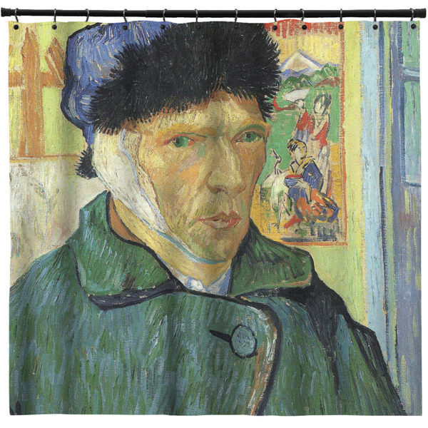 Custom Van Gogh's Self Portrait with Bandaged Ear Shower Curtain - Custom Size