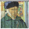Van Gogh's Self Portrait with Bandaged Ear Shower Curtain - Custom Size - Front