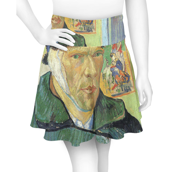 Custom Van Gogh's Self Portrait with Bandaged Ear Skater Skirt - X Small