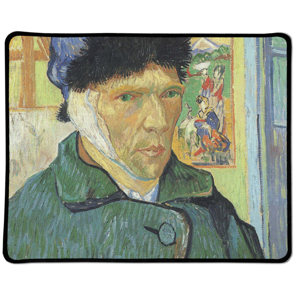 Custom Van Gogh's Self Portrait with Bandaged Ear Large Gaming Mouse Pad - 12.5" x 10"