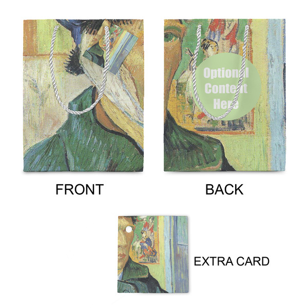 Van Gogh's Self Portrait with Bandaged Ear Small Gift Bag - Approval