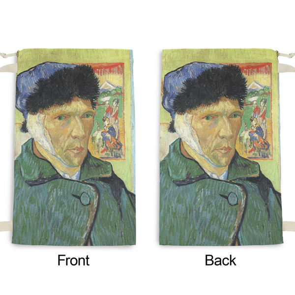 Van Gogh's Self Portrait with Bandaged Ear Small Laundry Bag - Front & Back View