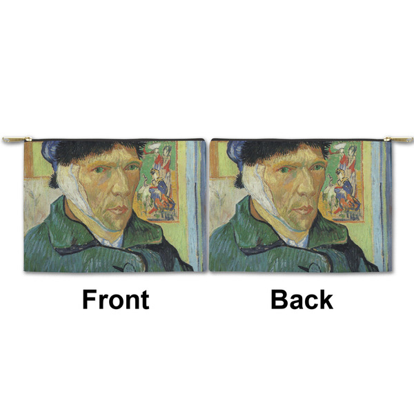 Van Gogh's Self Portrait with Bandaged Ear Small Zipper Pouch Approval (Front and Back)
