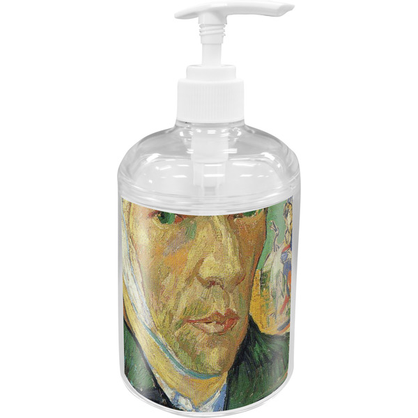 Custom Van Gogh's Self Portrait with Bandaged Ear Acrylic Soap & Lotion Bottle