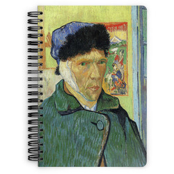 Van Gogh's Self Portrait with Bandaged Ear Spiral Notebook - 7x10