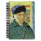 Van Gogh's Self Portrait with Bandaged Ear Spiral Journal Large - Front View