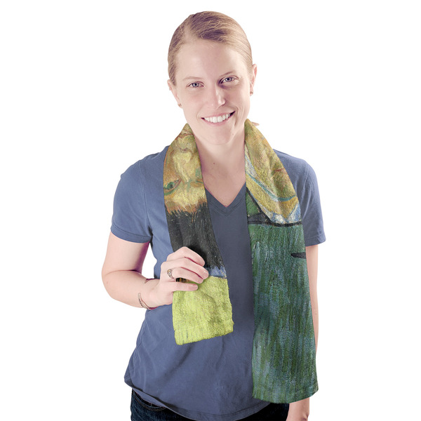 Van Gogh's Self Portrait with Bandaged Ear Sport Towel - Exercise use - Model