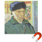 Van Gogh's Self Portrait with Bandaged Ear Square Car Magnet