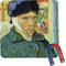 Van Gogh's Self Portrait with Bandaged Ear Square Fridge Magnet (Personalized)
