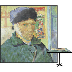 Van Gogh's Self Portrait with Bandaged Ear Square Table Top - 30"