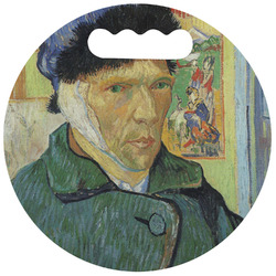 Van Gogh's Self Portrait with Bandaged Ear Stadium Cushion (Round)
