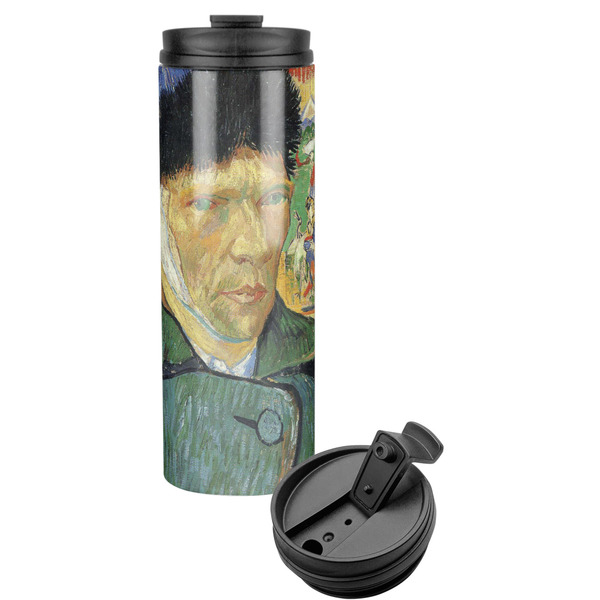 Custom Van Gogh's Self Portrait with Bandaged Ear Stainless Steel Skinny Tumbler - 16 oz