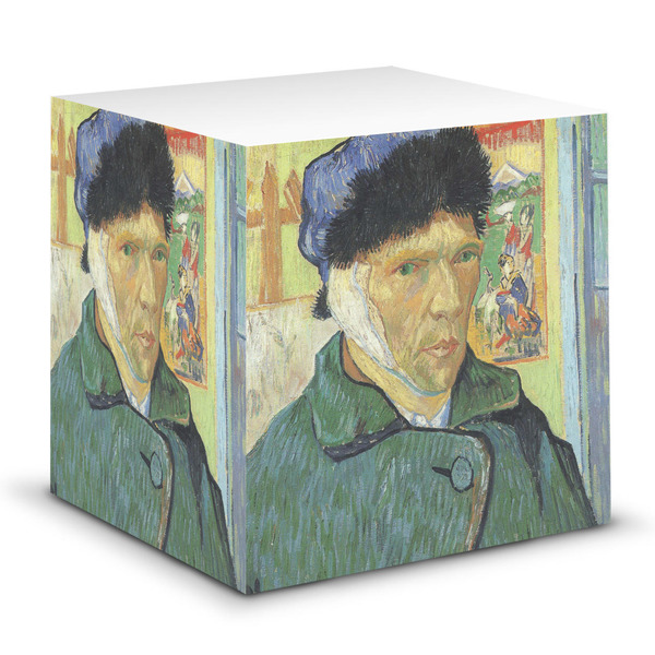 Custom Van Gogh's Self Portrait with Bandaged Ear Sticky Note Cube