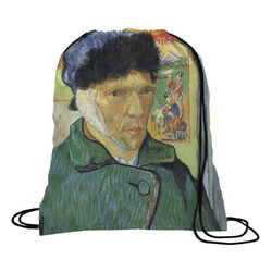 Van Gogh's Self Portrait with Bandaged Ear Drawstring Backpack - Medium