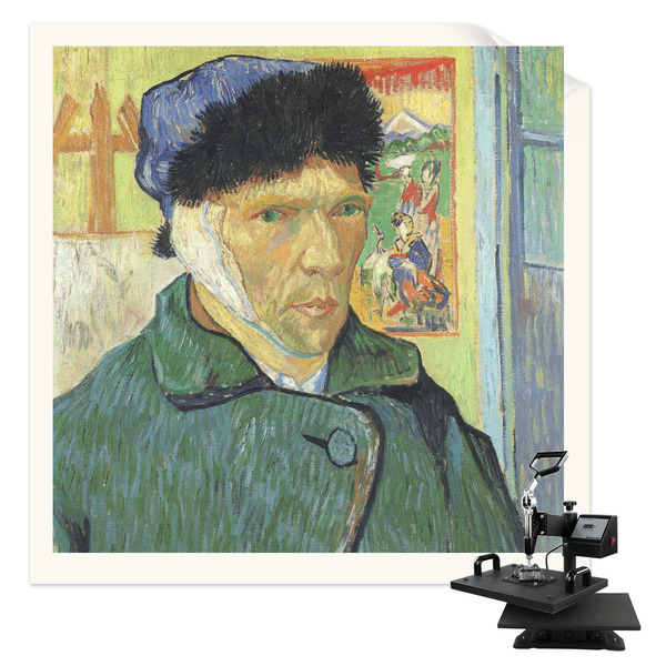 Custom Van Gogh's Self Portrait with Bandaged Ear Sublimation Transfer - Shirt Back / Men