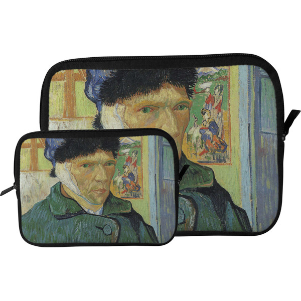 Van Gogh's Self Portrait with Bandaged Ear Tablet Sleeve (Size Comparison)